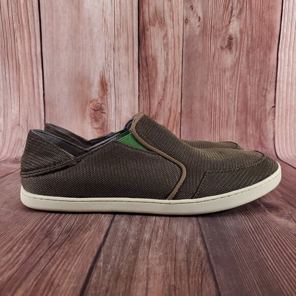 Olukai Nohea Mesh Mens Size 13 Brown Casual Comfort Slip On Shoes Loafers - Picture 3 of 13